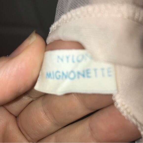 Vintage Van Raalte ‘50s sheer peach nightgown chemise size XS-S boudoir photos - Picture 8 of 9